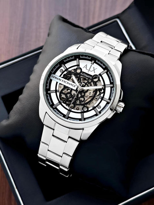 Armani Exchange Automatic Silver With Black
