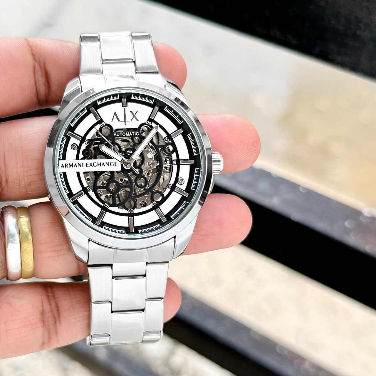 Armani Exchange Automatic Silver With Black