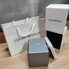 Armani exchange full black with Gold
