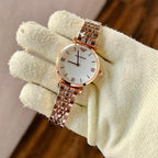 Armani Dualtone White Dial Ladies Watch