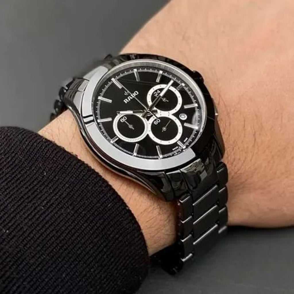 Rado Hyperchrome Stainless Steel Black Silver