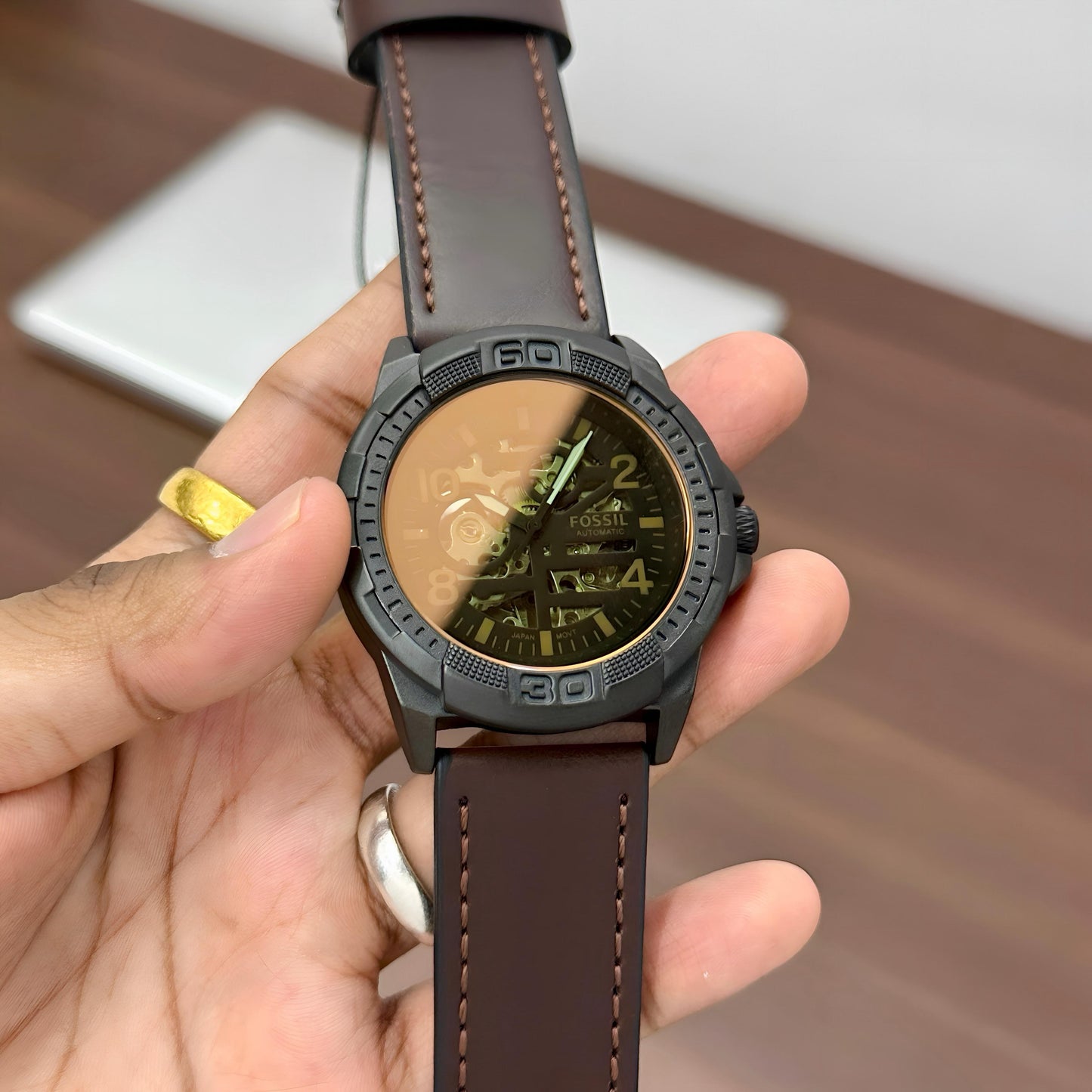 Fossil Bronson Full Automatic With Leather Belt ME3219