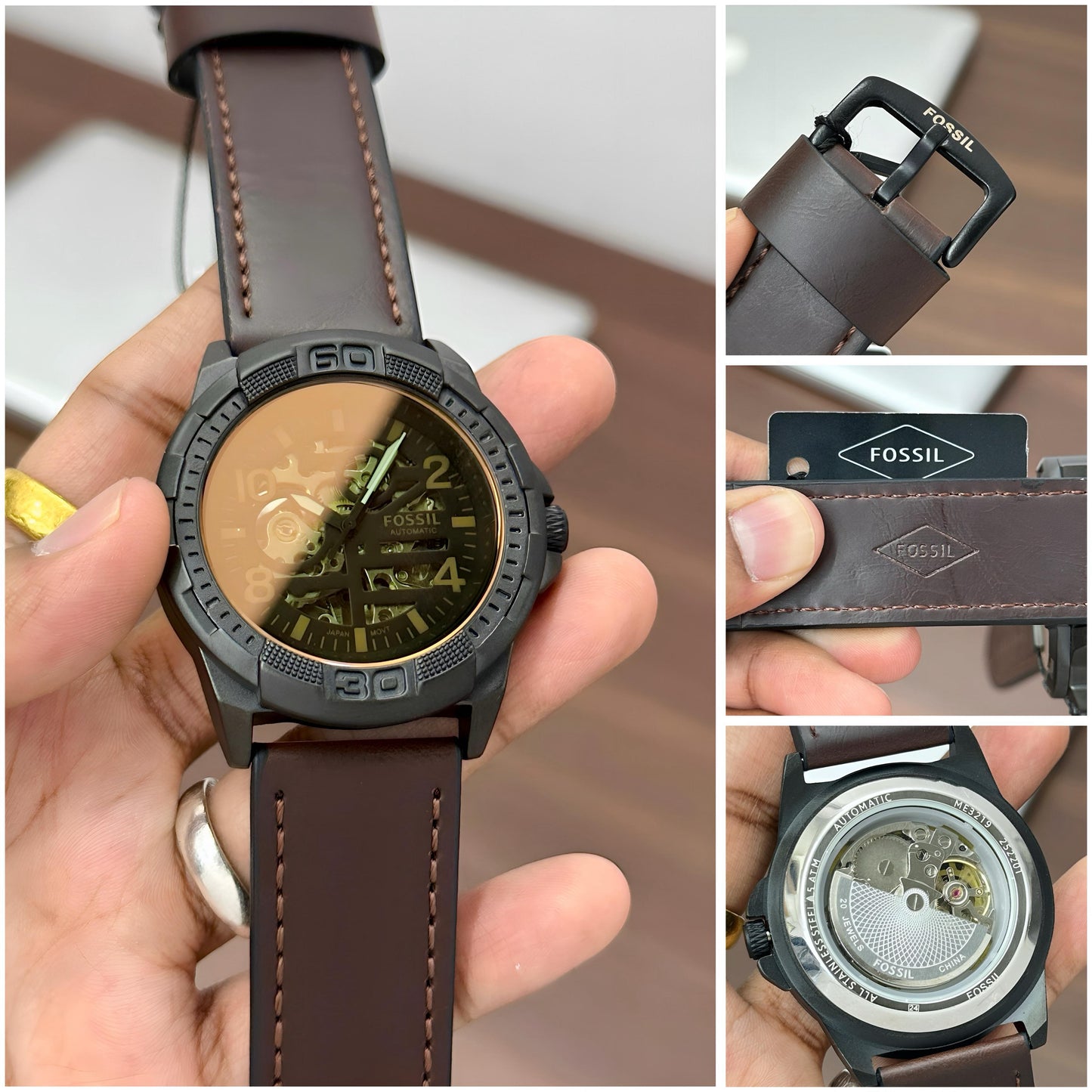Fossil Bronson Full Automatic With Leather Belt ME3219