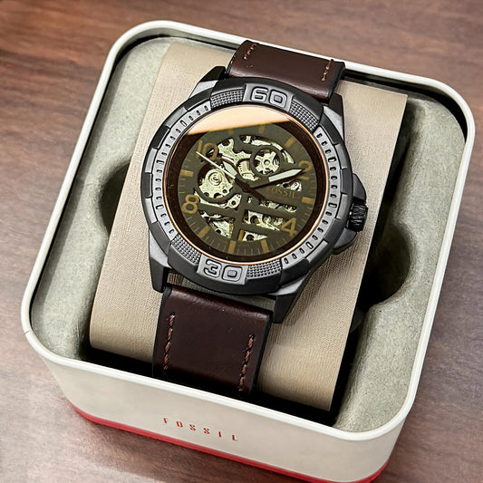 Fossil Bronson Full Automatic With Leather Belt ME3219
