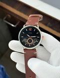 Fossil Automatic Machine In Leather Belt