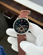 Fossil Automatic Machine In Leather Belt