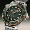 Omega Bronze Gold Automatic Mchine Light Green Dail