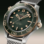 Omega Bronze Gold Automatic Mchine Light Green Dail