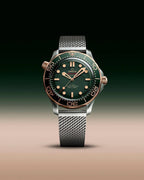 Omega Bronze Gold Automatic Mchine Light Green Dail