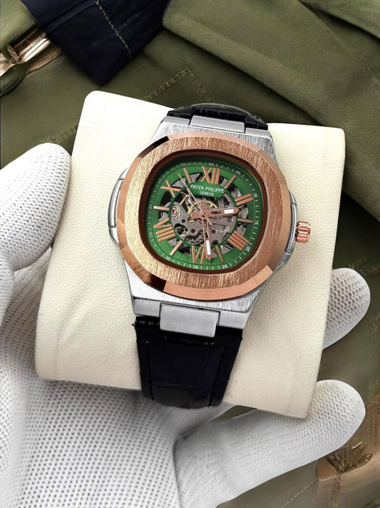 Patek Phillipe Skeleton Brown With Green Dail Edition