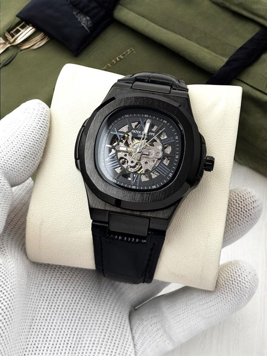 Patek Phillipe Skeleton Full Black  Edition