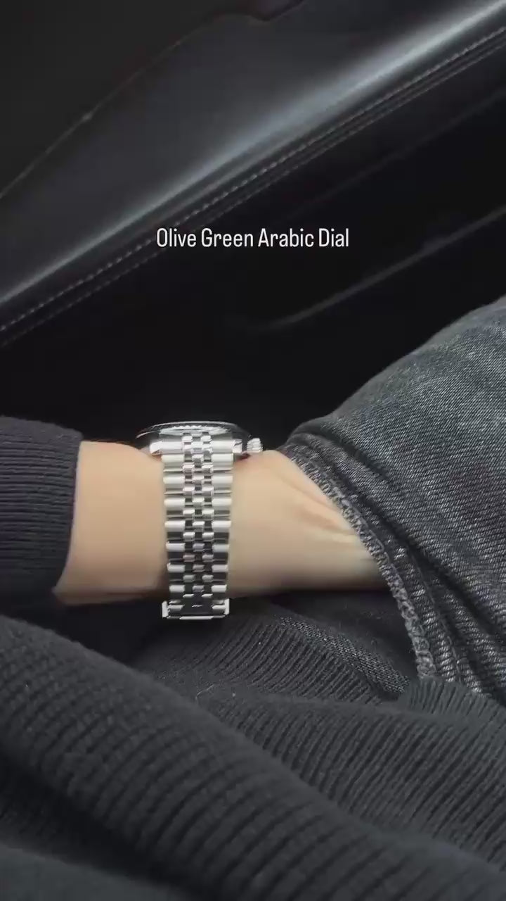 SEIKO MOD DATE JUST OLIVE ARABIC LIMITED EDITION DIAL