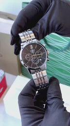 CASIO EDIFICE SAPHIRE EDITION CHRONOGRAPH WORKING WITH DATE SILVER WITH BLACK😍📢