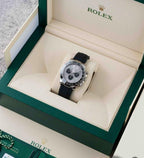 Rolex Cosmograph Daytona Watch With Silver Dail & Black Bazel