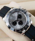 Rolex Cosmograph Daytona Watch With Silver Dail & Black Bazel