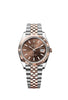 Rolex Datejust Chocolate Silver Dail Metal Watch