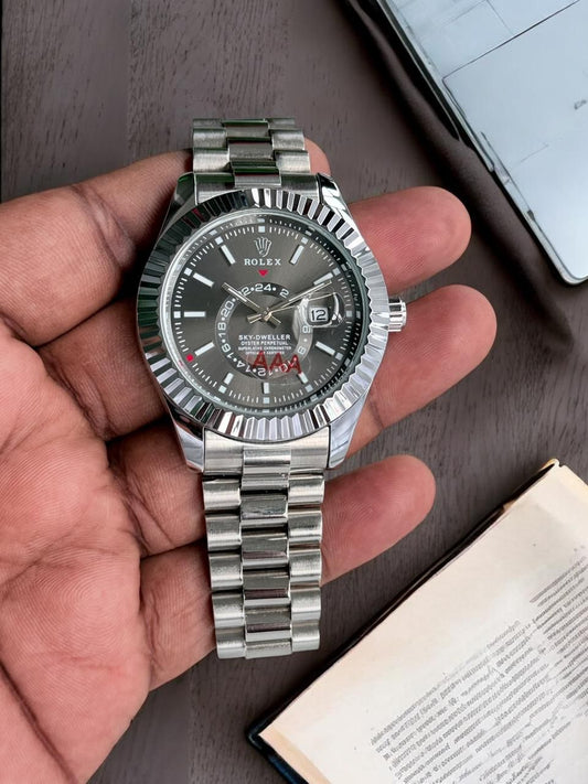 Rolex Sky Dweller Model Silver With Grey Dail Edition