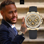 Role_x Daytona Eye of Tiger Gold Diamond Watch