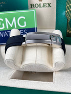 Rolex Yacht master Silicon band Silver black Virat kholi watch (automatic)