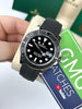Rolex Yacht master Silicon band Silver black Virat kholi watch (automatic)