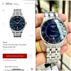 Tissot Silver With Blue Dail Automatic