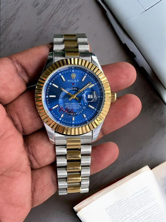 Rolex Sky Dweller Model Duel Tone With Blue Dail Edition